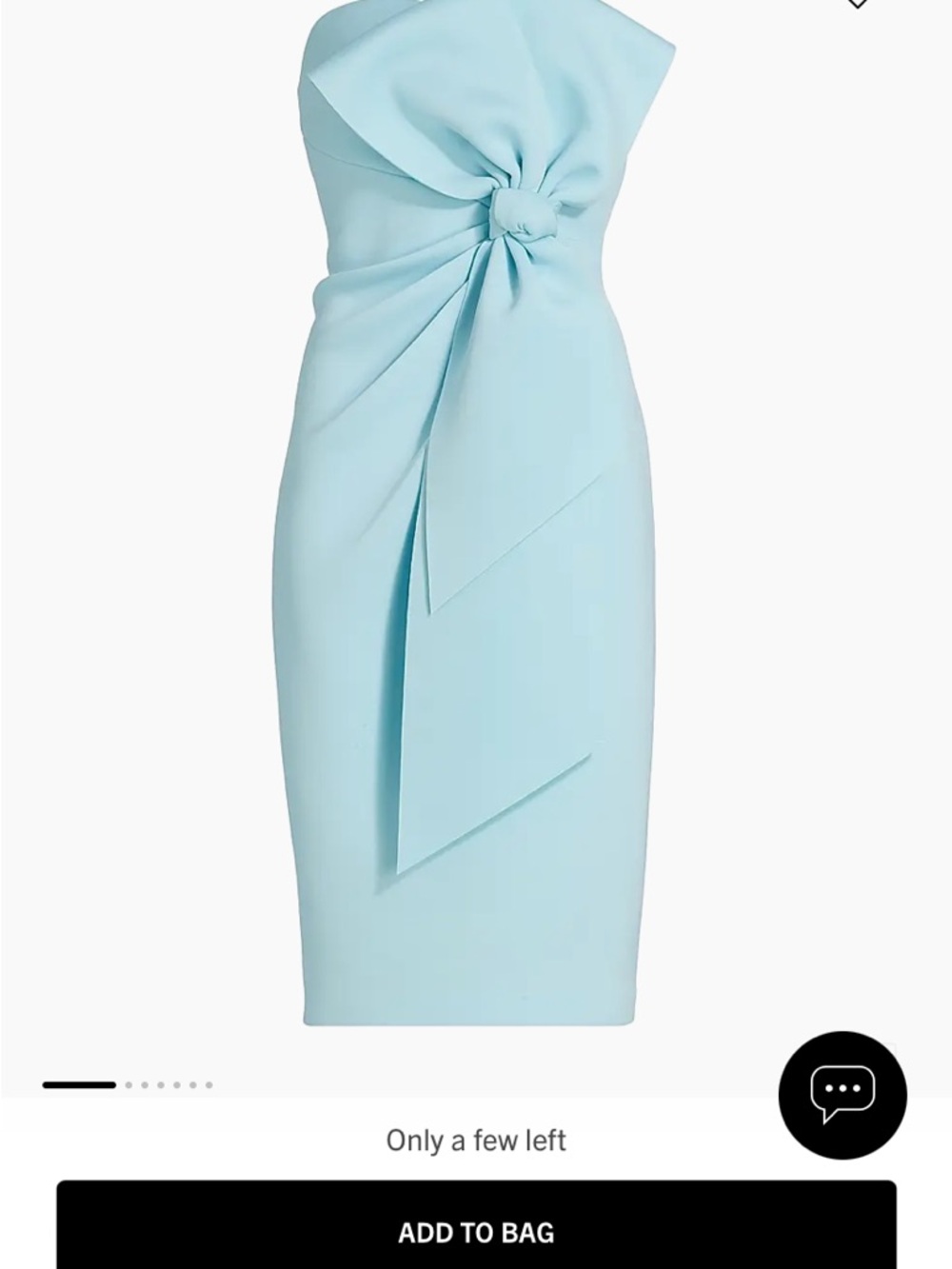 Badgley Mischka Soft Blue BowDress